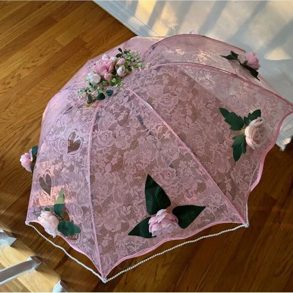 WEDDING BRIDAL UMBRELLA BRIDAL SHOWER TEA PARTY - Picture 8 of 11